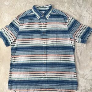 Southern Tide Multicolor Striped Button Down Sport Shirt